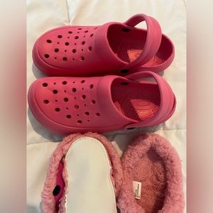 Lily&Dan Pink Girls Warm-Lined Clogs,